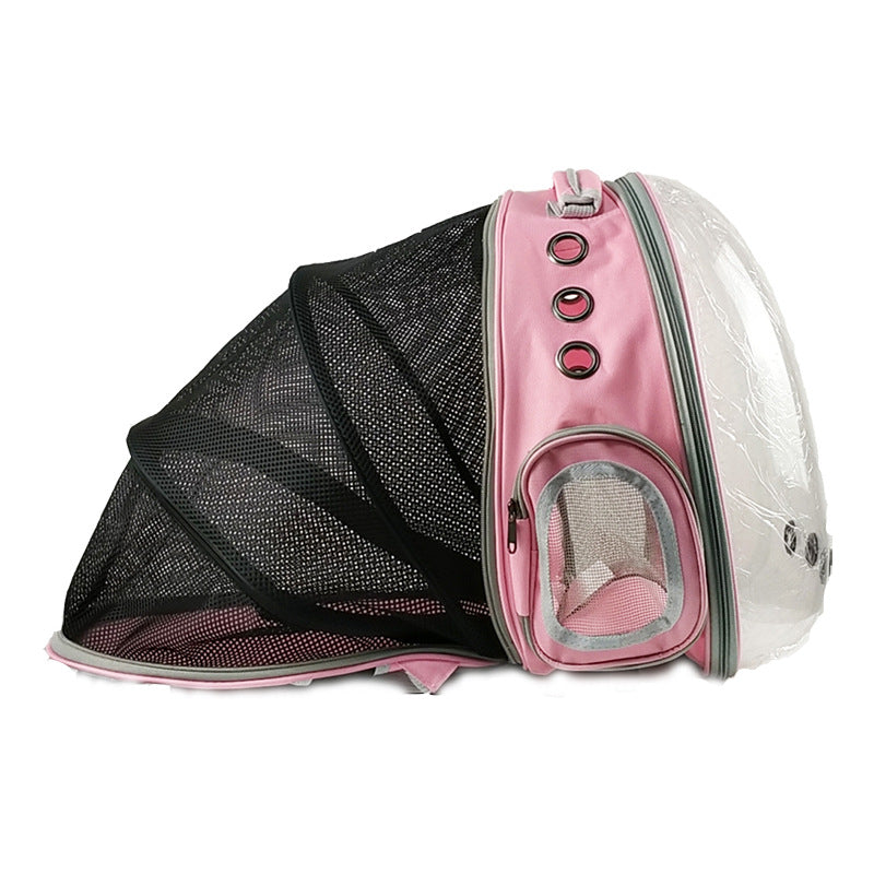 Cat Bag Panoramic Space Capsule Space Bag Pet Bag Portable Backpack Porous Breathable And Light Proof Expandable Cat Bag