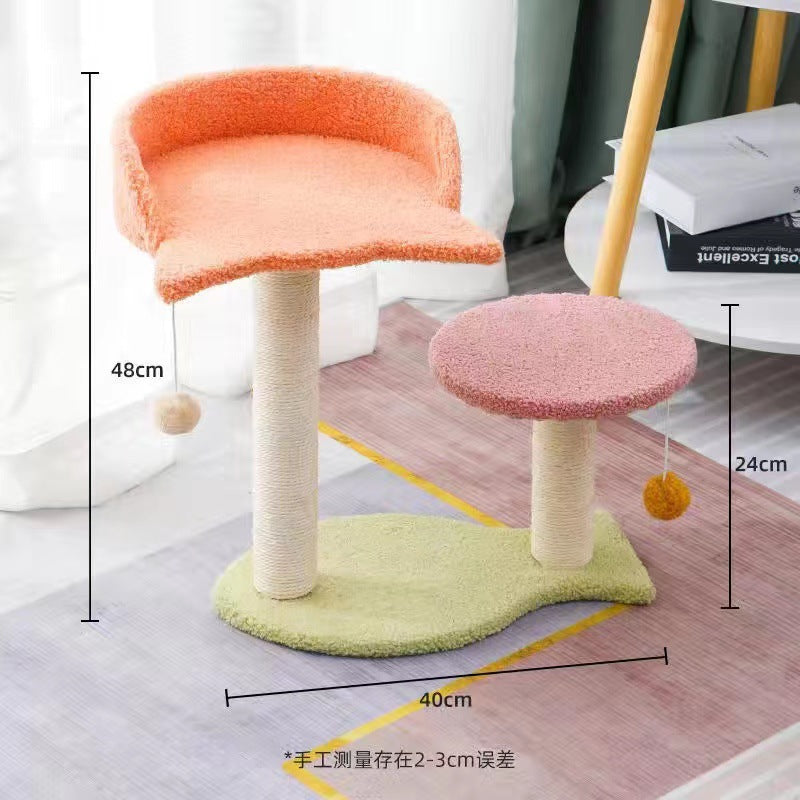 Cat Climbing Cat Nest Integrated Cat Stand Small Cat Tree Sisal Cat Toy Cat Jumping Platform Grab Board Cat Grab Column