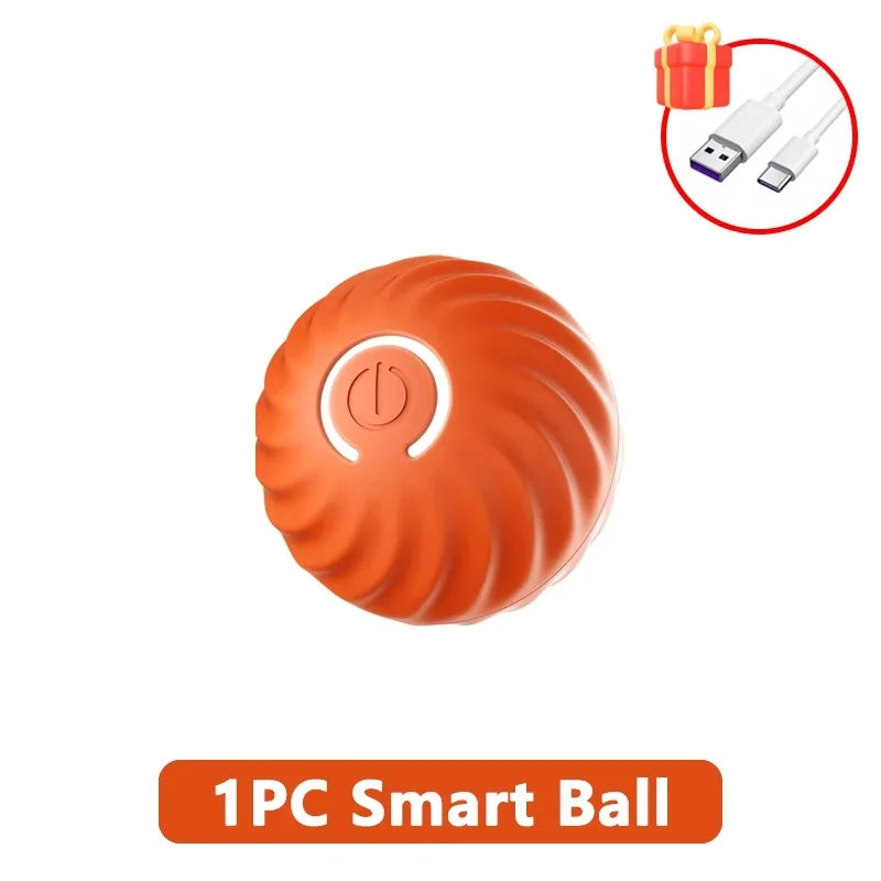 Smart Dog Toy Ball for Dogs Electronic Interactive Pet Products Training Plush Automatic Jump Roll Ball Rechargeable