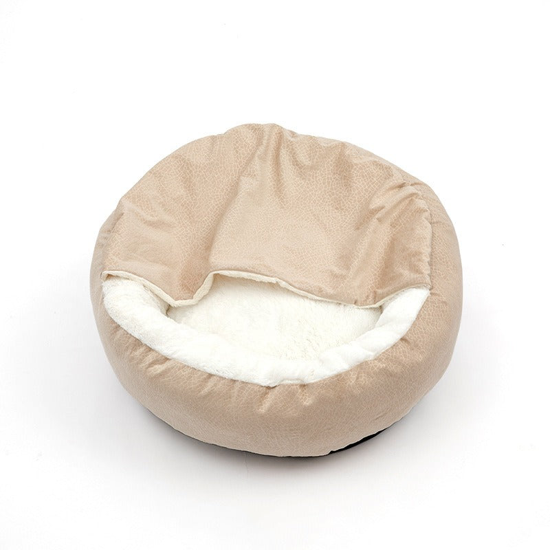 Super Soft Pet Cat Bed Plush Full Size Washable Calm Bed Donut Bed Comfortable Sleeping Artifact Suitable For All Kinds Of Cat