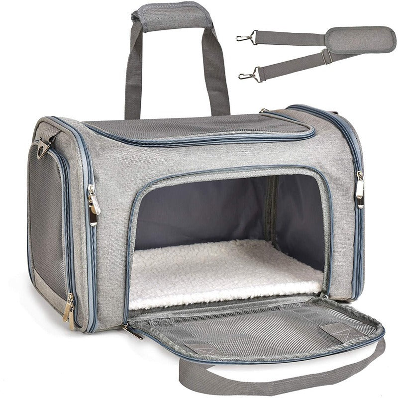 Cat Bag Portable Simple Crossbody Pet Bag Portable Cat Cage Breathable Foldable Cat Backpack