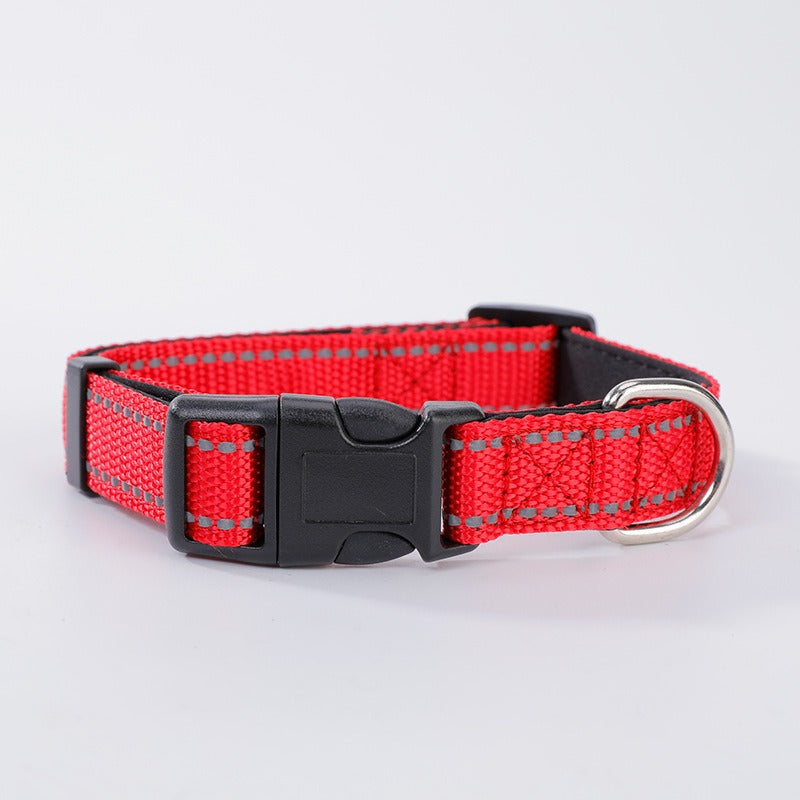 Nylon Material Reflective Neoprene Custom Color Dog Breakaway Collars Personalized