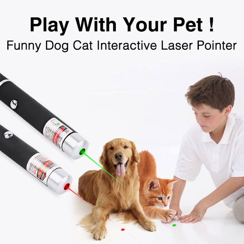 5MW LED Laser Pet Cat Toy Red Dot Light Sight 530Nm 405Nm 650Nm Interactive Laser Pen Pointer