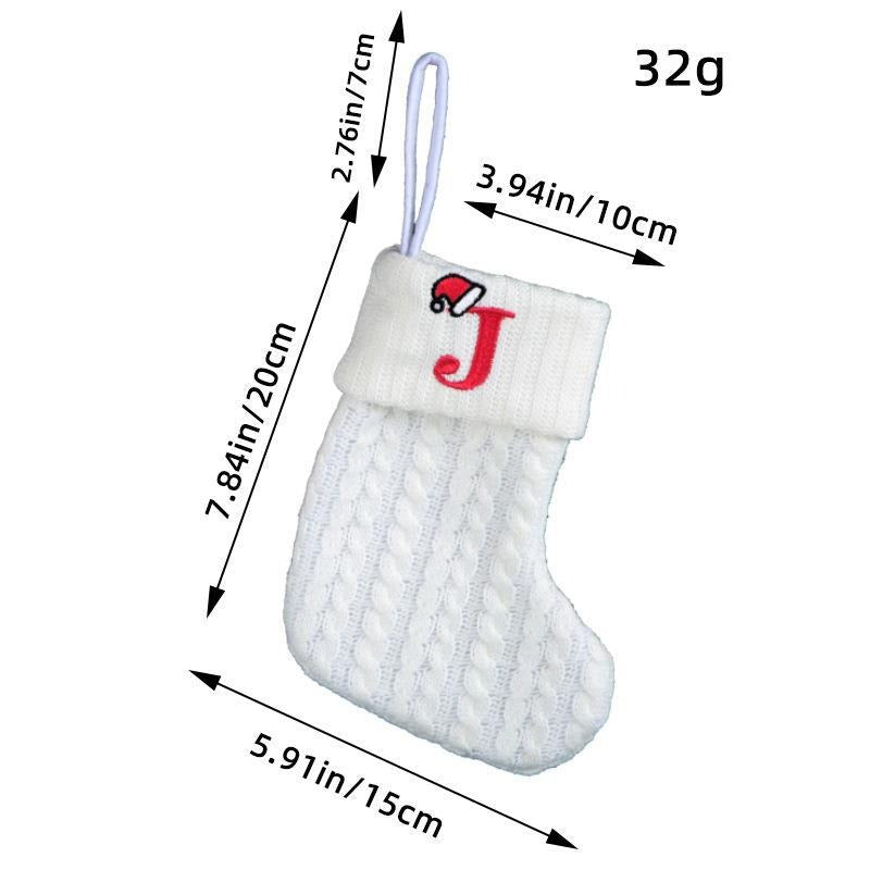 Simple letter Christmas socks Christmas socks warm men's and women's trendy socks window decorations