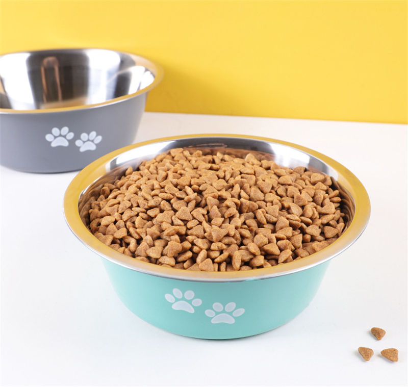 Non-slip Dog Bowls For Small Medium Large Dog Feeder Bowls And Drinkers Stainless Steel Pet Feeders Pets Dogs Accessories