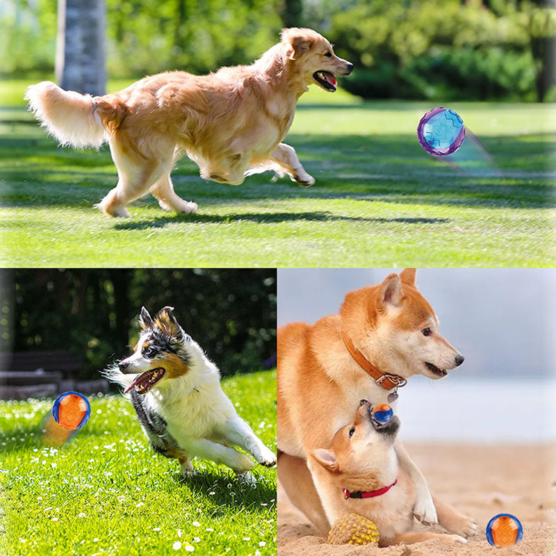 HOOPET Pet Dog Puppy Squeaky Chew Toy Sound Pure Natural Non-toxic Rubber Outdoor Play Small Big Dog Funny Ball