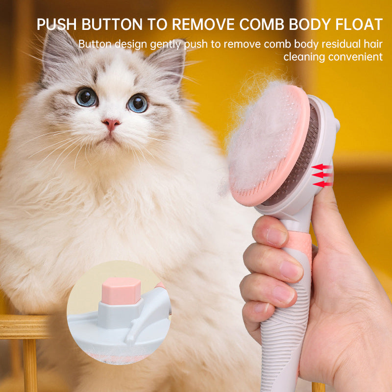 Pet Grooming Brush Self Cleaning Automatically Dog Cat Slicker Brush Remove Dog Hairs Pet Comb