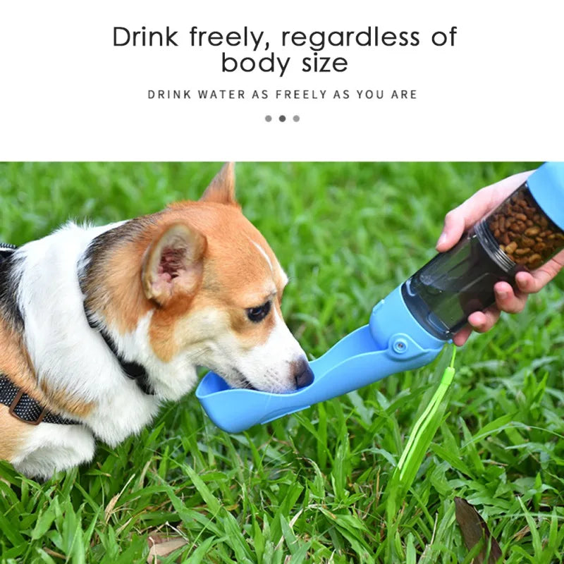 4 in 1 Portable Water Bottle for Dogs Dog Drinking Bowl for Small Large Dogs Feeding Water Dispenser Cat Dogs Outdoor Bottles