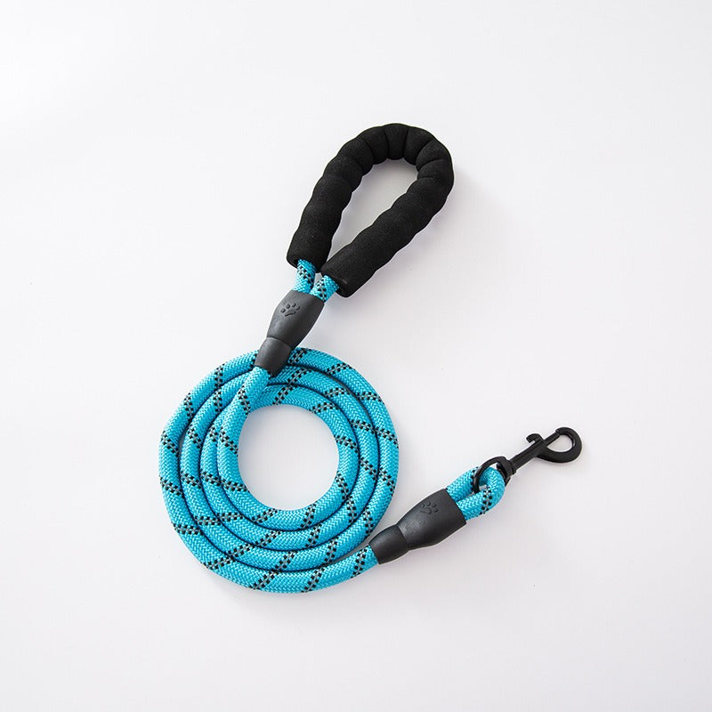 Foam handle nylon round rope dog leash dog chain collar pet dog leash