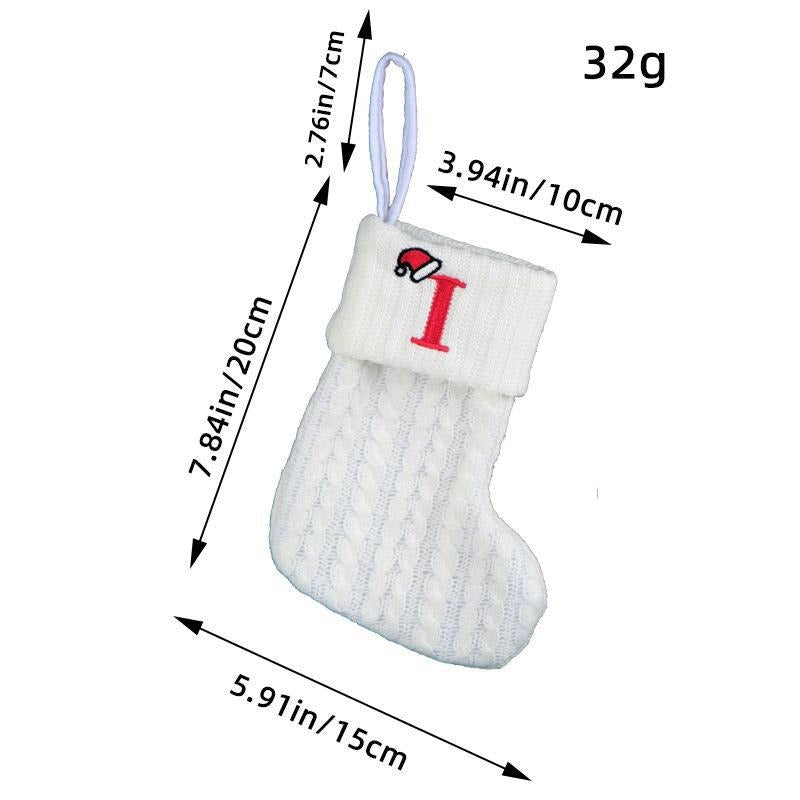 Simple letter Christmas socks Christmas socks warm men's and women's trendy socks window decorations