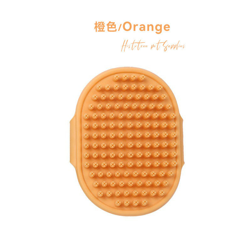 Food Grade Silicone Pet Bathing Massage Brush Dog Cleaning Massage Comb Bathing Brush Cleaning Supplies