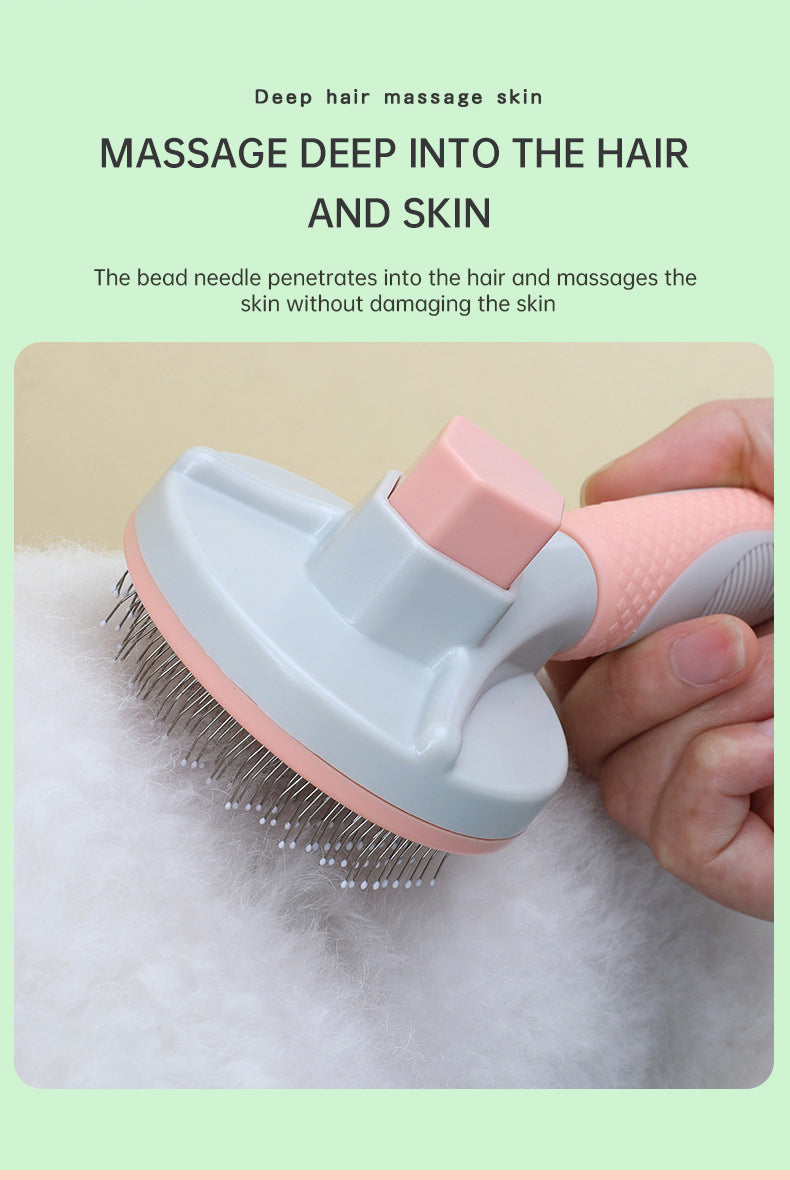 Pet Grooming Brush Self Cleaning Automatically Dog Cat Slicker Brush Remove Dog Hairs Pet Comb