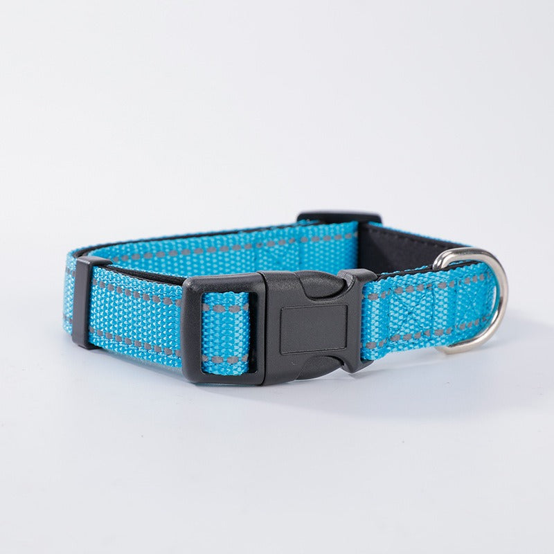 Nylon Material Reflective Neoprene Custom Color Dog Breakaway Collars Personalized