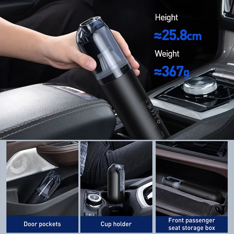 Baseus A1 Car Vacuum Cleaner 4000Pa Wireless Vacuum For Car Home Cleaning Portable Handheld Auto Vacuum Cleaner