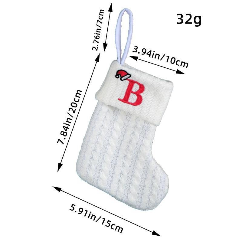 Simple letter Christmas socks Christmas socks warm men's and women's trendy socks window decorations