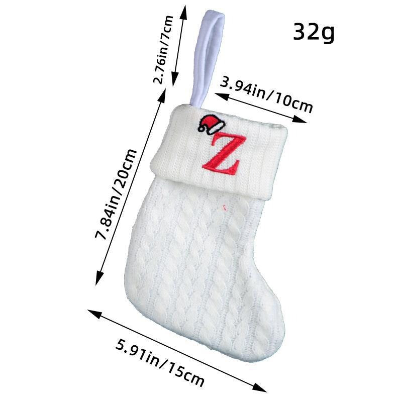 Simple letter Christmas socks Christmas socks warm men's and women's trendy socks window decorations