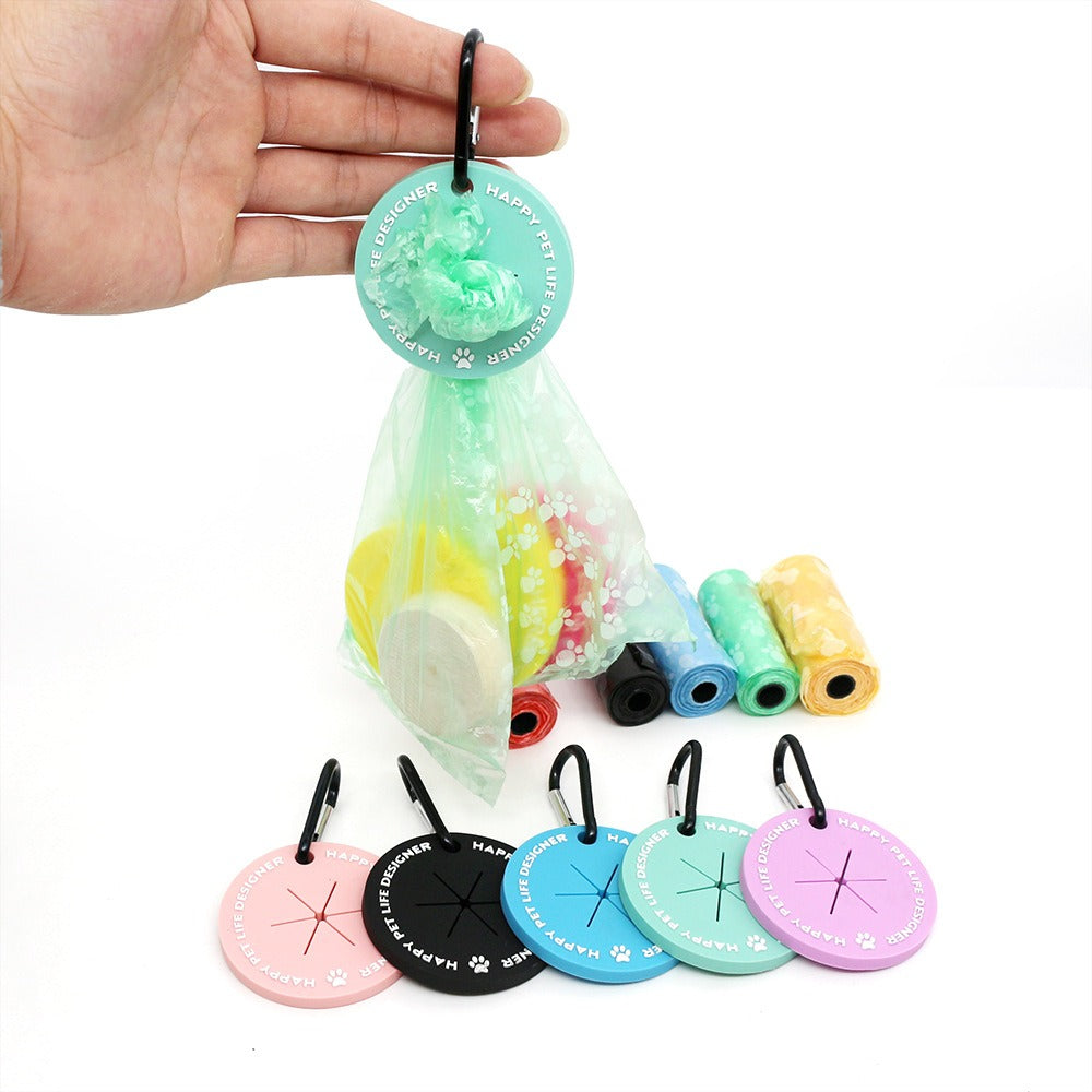 Dog garbage bag hands-free clip traction rope pet litter clip pet garbage bag handle clip