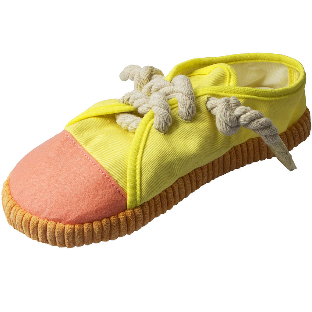 Simulation Canvas Shoes Pet Sounding Toy Dog Molar Teeth Cleaning Supplies To Relieve Boredom