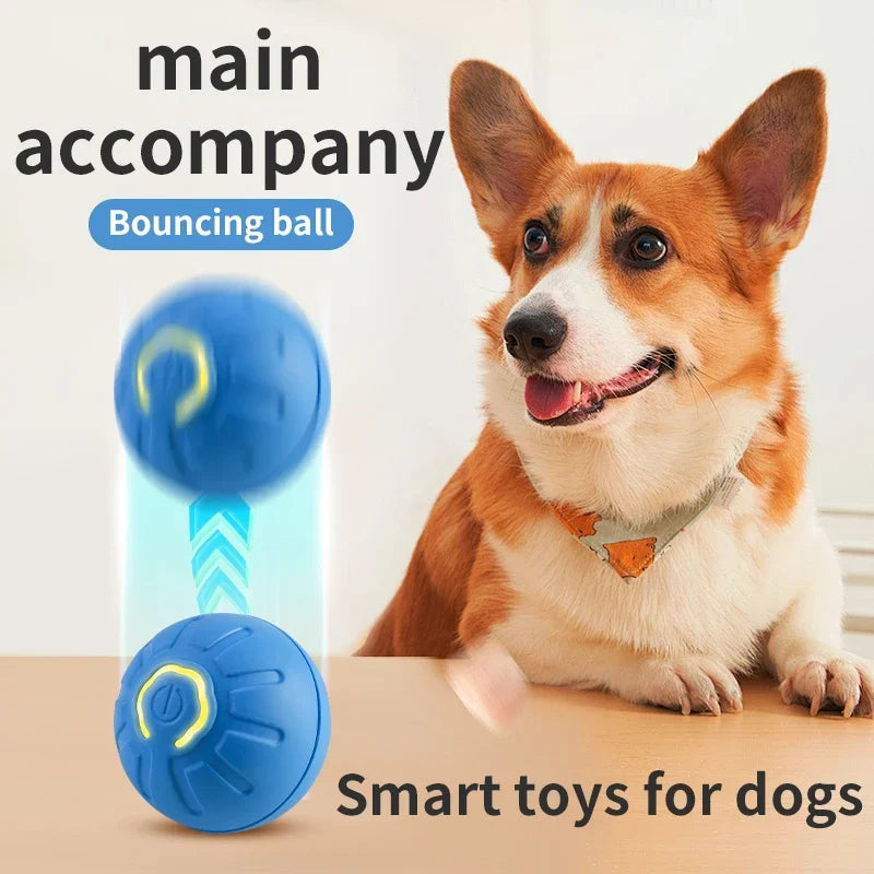 Smart Dog Toy Ball Electronic Interactive Pet Toy Moving Ball USB Automatic Moving Bouncing for Puppy Birthday Gift Cat Product