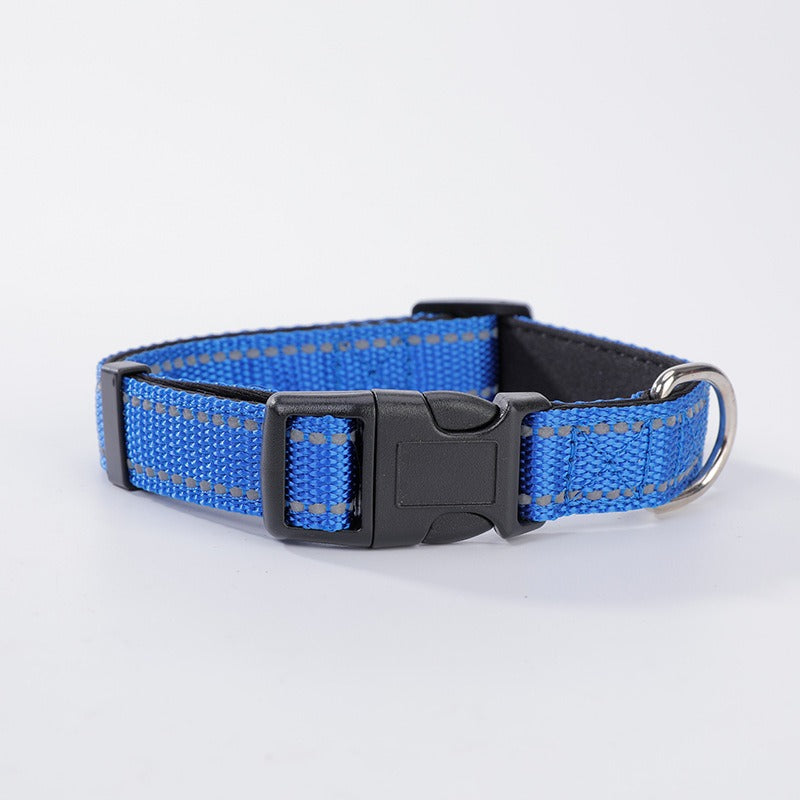 Nylon Material Reflective Neoprene Custom Color Dog Breakaway Collars Personalized