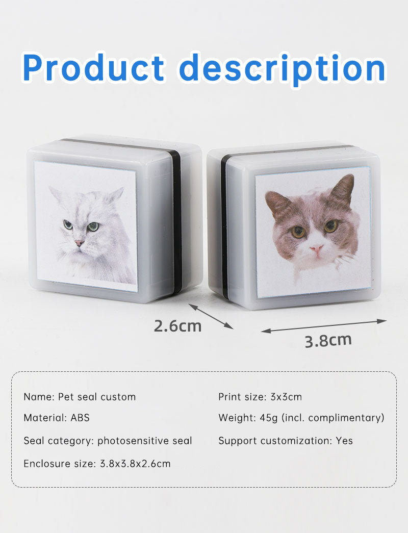 Custom-Made Pet Portrait Stamp DIY For Dog Figure Seal Personalized Cat Doggy Customized Memento Chapter