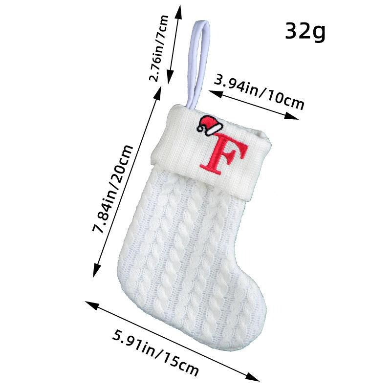 Simple letter Christmas socks Christmas socks warm men's and women's trendy socks window decorations