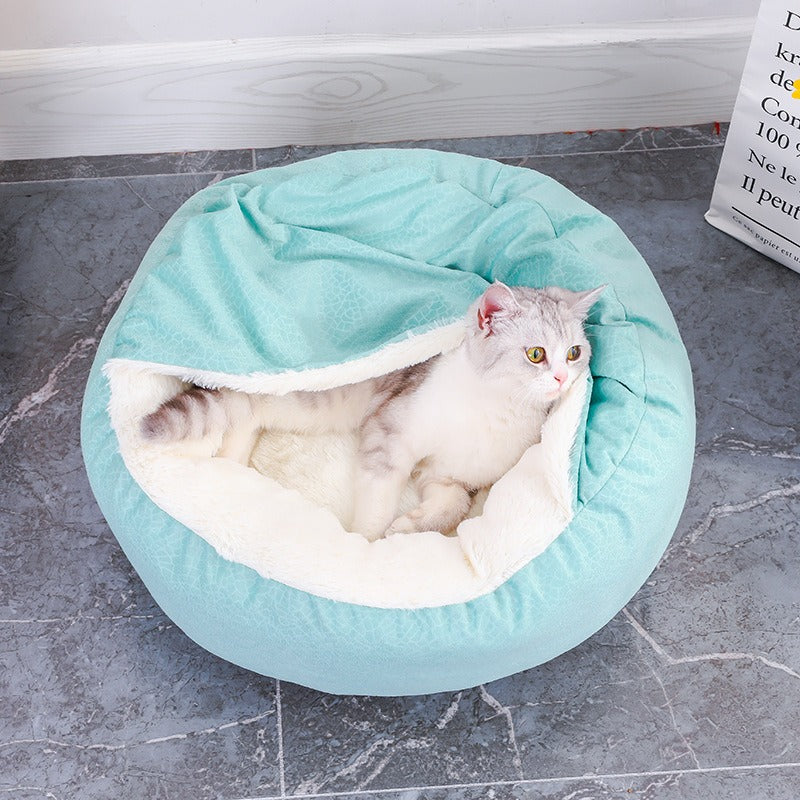 Super Soft Pet Cat Bed Plush Full Size Washable Calm Bed Donut Bed Comfortable Sleeping Artifact Suitable For All Kinds Of Cat