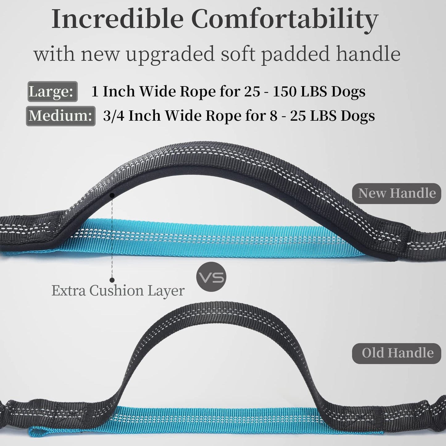 Pets Supplies Walking Jogging Running Dual Padded Handles Durable Hands Free Nylon Dog Leash