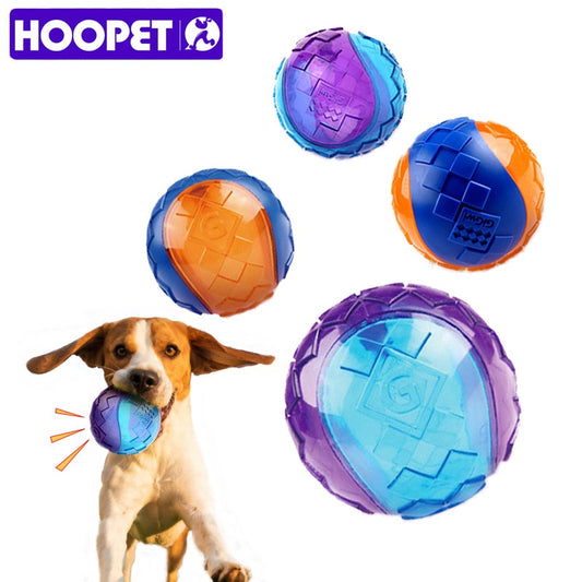 HOOPET Pet Dog Puppy Squeaky Chew Toy Sound Pure Natural Non-toxic Rubber Outdoor Play Small Big Dog Funny Ball