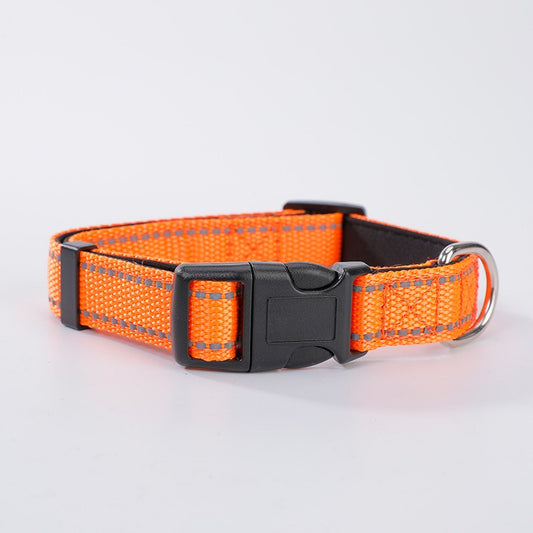 Nylon Material Reflective Neoprene Custom Color Dog Breakaway Collars Personalized