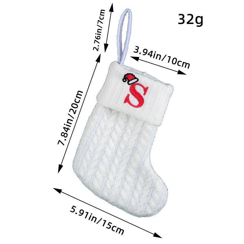 Simple letter Christmas socks Christmas socks warm men's and women's trendy socks window decorations