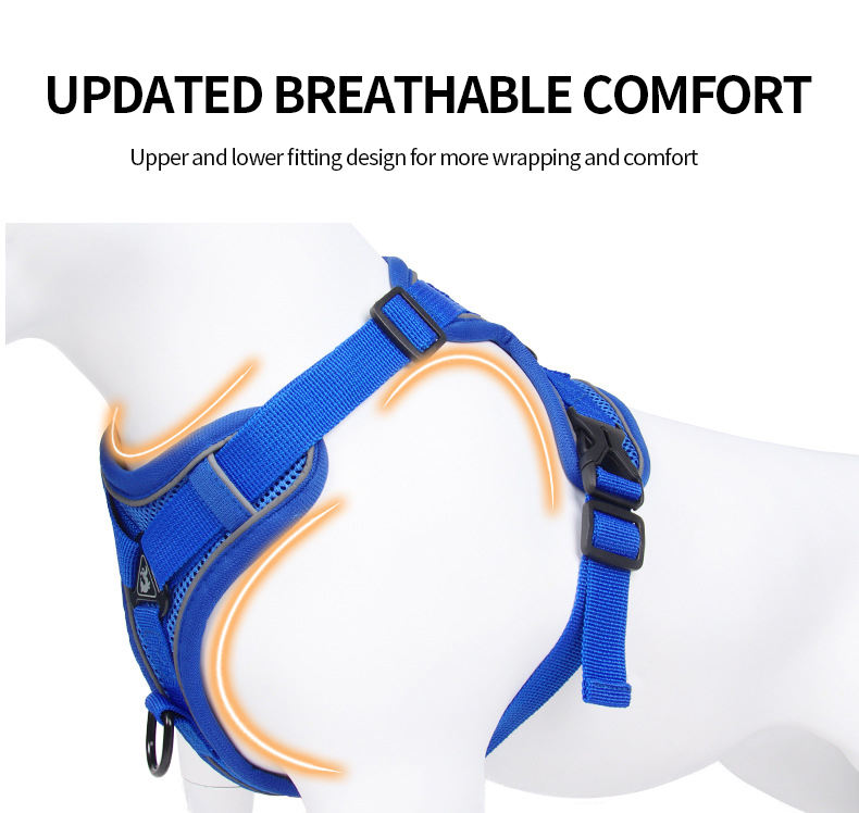 Pet Leash Reflective Breathable Dog Harness Vest-Style Pet Harness