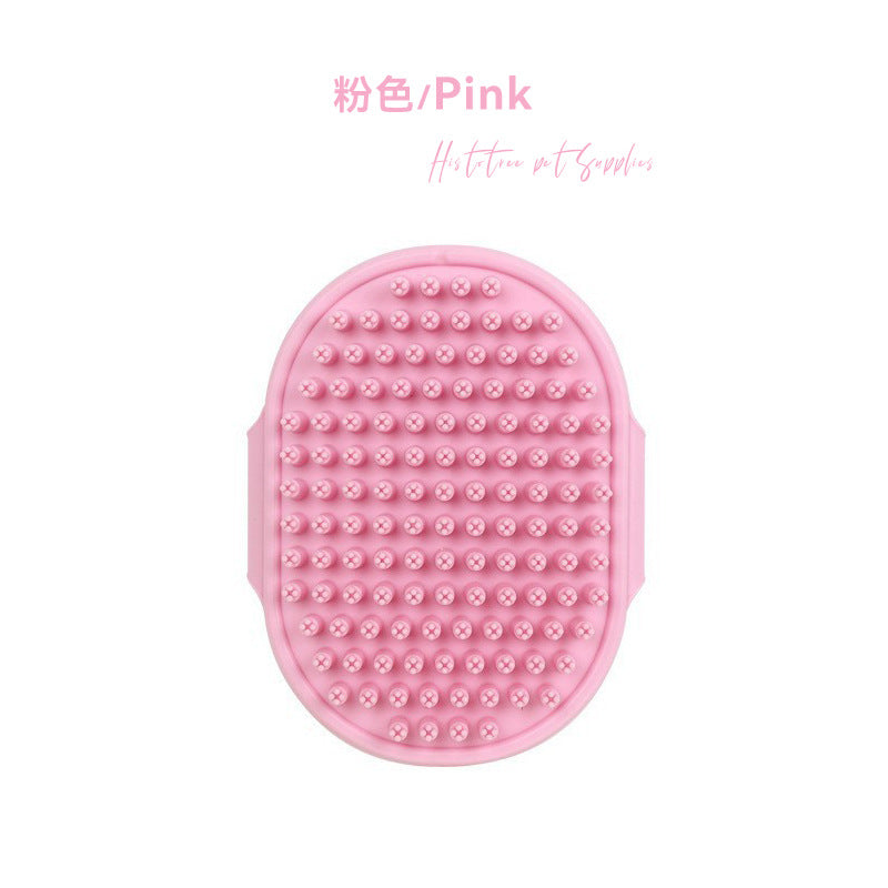 Food Grade Silicone Pet Bathing Massage Brush Dog Cleaning Massage Comb Bathing Brush Cleaning Supplies