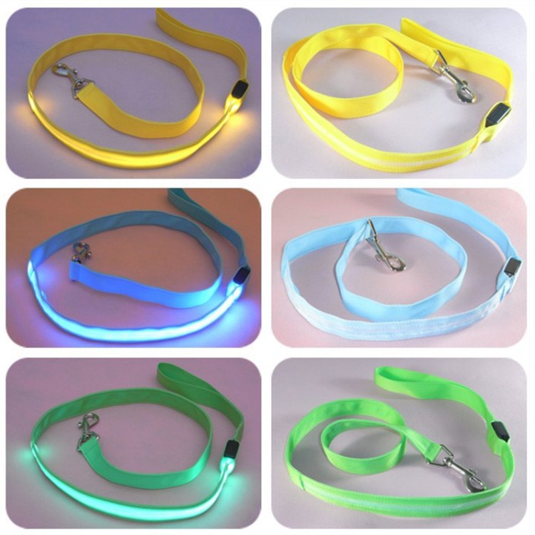 Pet Leash LED Light-Emitting Dog Leash 120CM Length 6 Colors