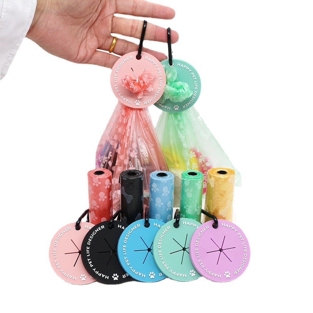 Dog garbage bag hands-free clip traction rope pet litter clip pet garbage bag handle clip