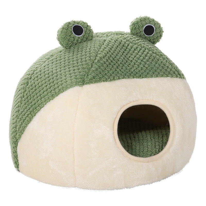 Pet Nest Small Frog Series Cat Nest Warm Dog Nest Autumn and Winter House Nest