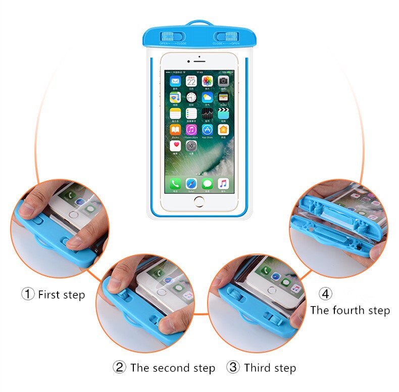 Waterproof Case for Samsung Galaxy s8 J5 s4 s5 s6 s7 Grand Prime Case Underwater Luminous Pouch Cas