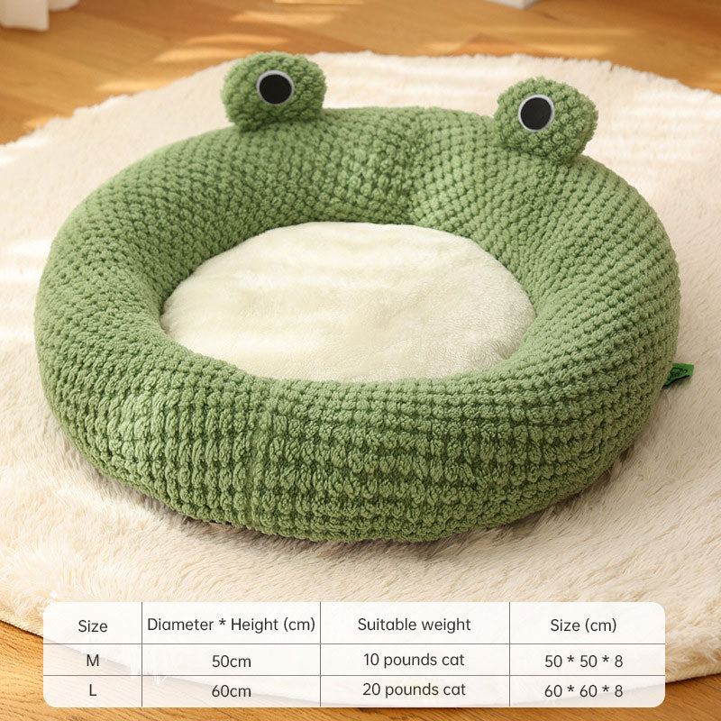 Pet Nest Small Frog Series Cat Nest Warm Dog Nest Autumn and Winter House Nest