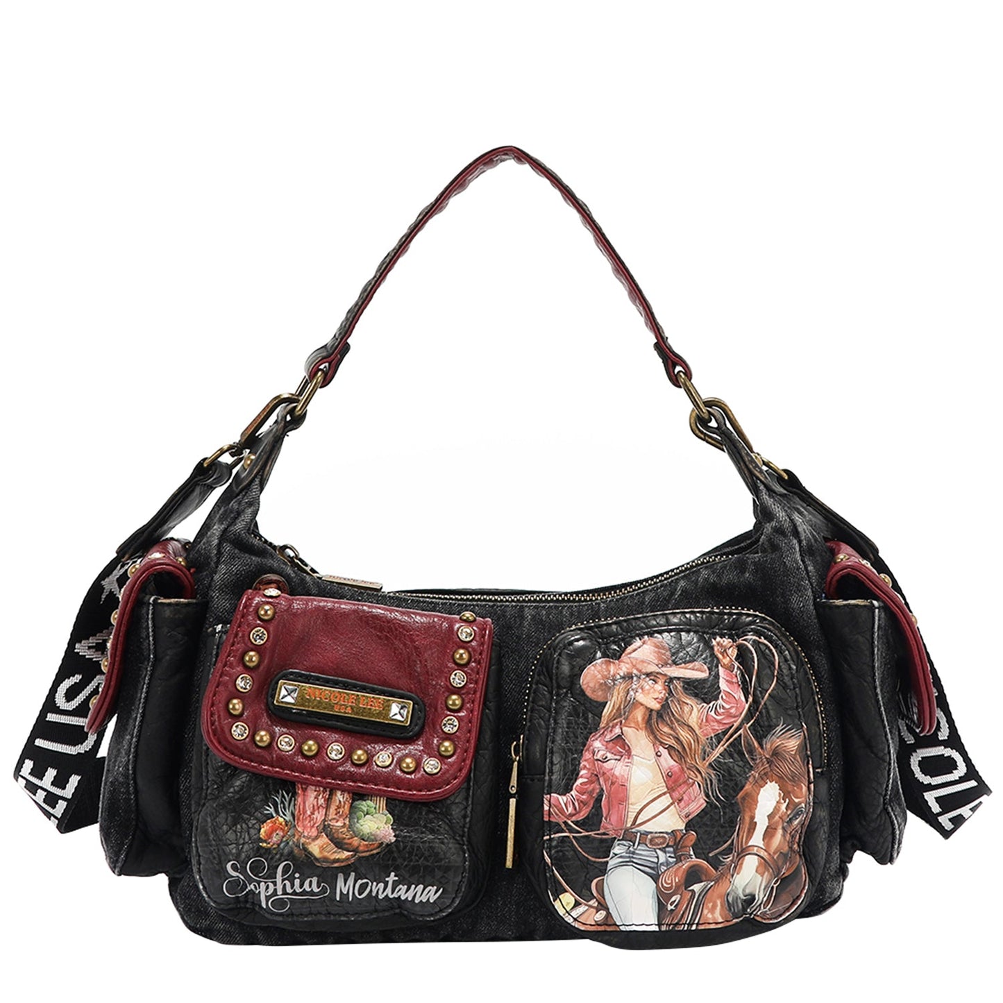 BOLSO DE MANO DE DENIM (SOFIA MONTANA)