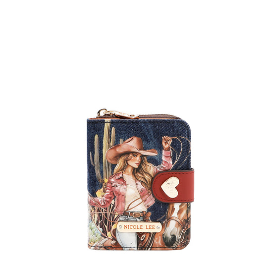 CARTERA PLEGABLE CORAZÓN DE DENIM (SOFIA MONTANA)